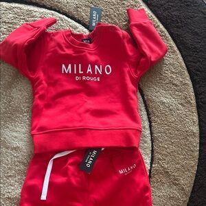 Milano Di Rouge Vibrant Red Tracksuit